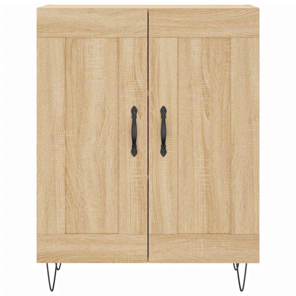 Highboard sonoma eik 69,5x34x180 cm konstruert tre