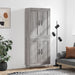 Highboard grå sonoma 69,5x34x180 cm konstruert tre