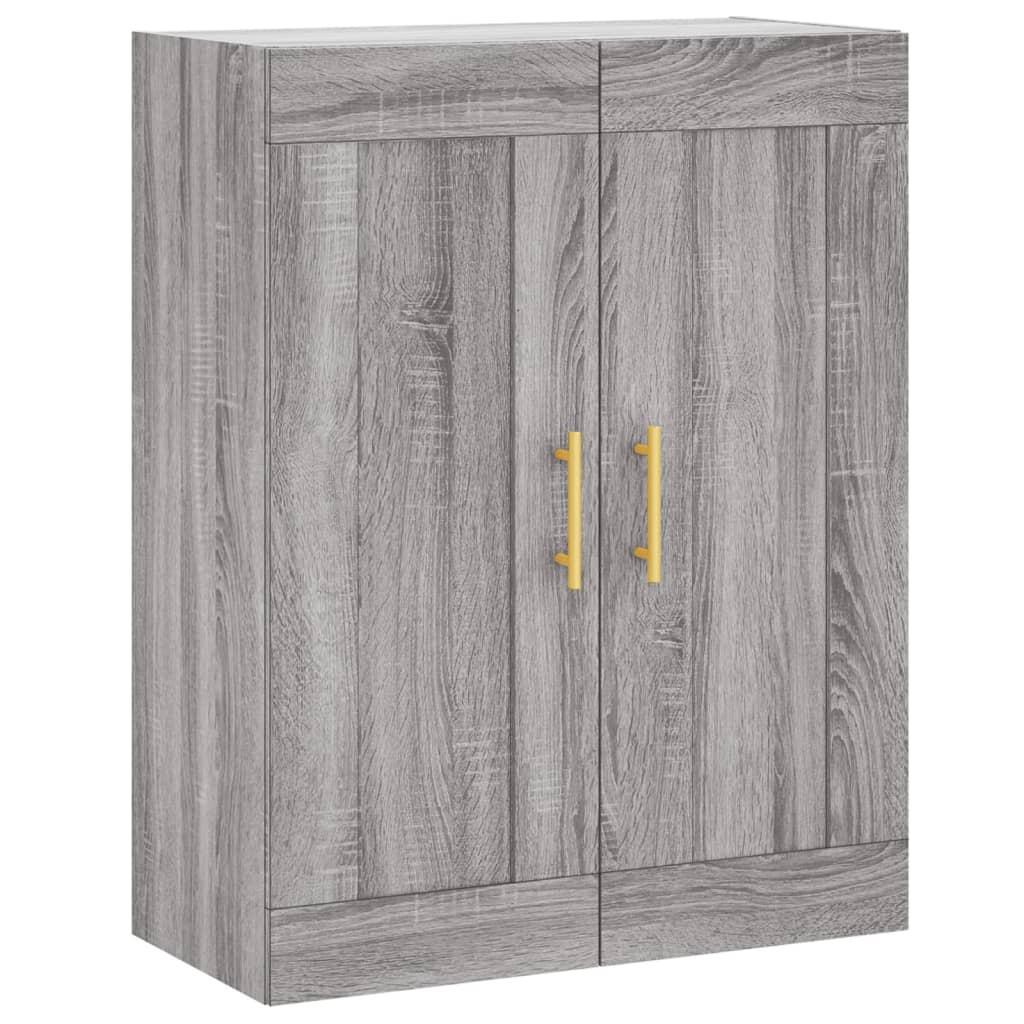Highboard grå sonoma 69,5x34x180 cm konstruert tre vidaXL