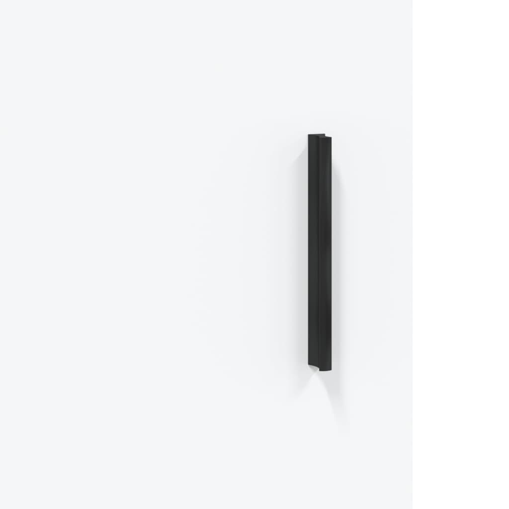 Highboard hvit 69,5x34x180 cm konstruert tre
