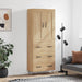 Highboard sonoma eik 69,5x34x180 cm konstruert tre