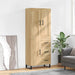 Highboard sonoma eik 69,5x34x180 cm konstruert tre