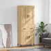 Highboard sonoma eik 69,5x34x180 cm konstruert tre