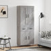 Highboard grå sonoma 69,5x34x180 cm konstruert tre