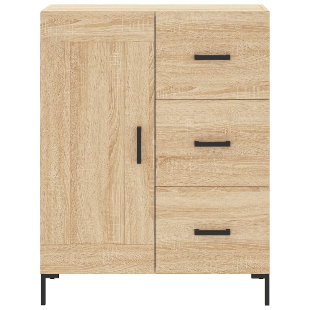 Highboard sonoma eik 69,5x34x180 cm konstruert tre