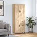 Highboard sonoma eik 69,5x34x180 cm konstruert tre