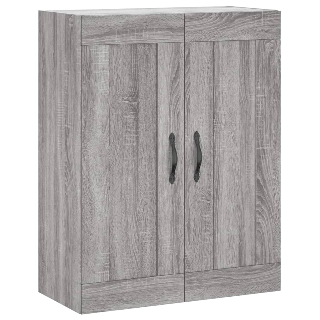 Highboard grå sonoma 69,5x34x180 cm konstruert tre vidaXL