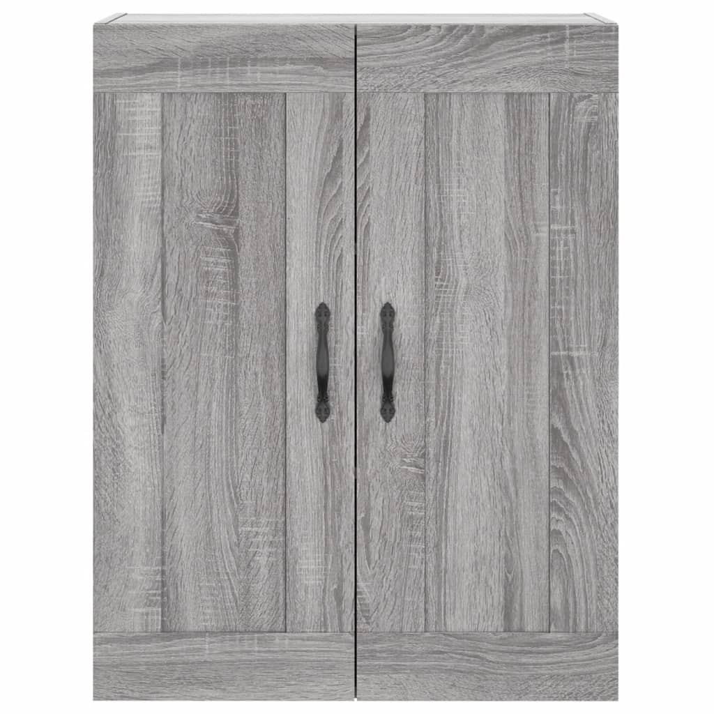 Highboard grå sonoma 69,5x34x180 cm konstruert tre vidaXL