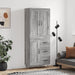 Highboard grå sonoma 69,5x34x180 cm konstruert tre vidaXL