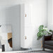 Highboard høyglans hvit 34,5x34x180 cm konstruert tre