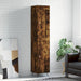 Highboard røkt eik 34,5x34x180 cm konstruert tre