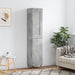 Highboard betonggrå 34,5x34x180 cm konstruert tre vidaXL