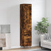 Highboard røkt eik 34,5x34x180 cm konstruert tre