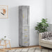 Highboard betonggrå 34,5x34x180 cm konstruert tre vidaXL