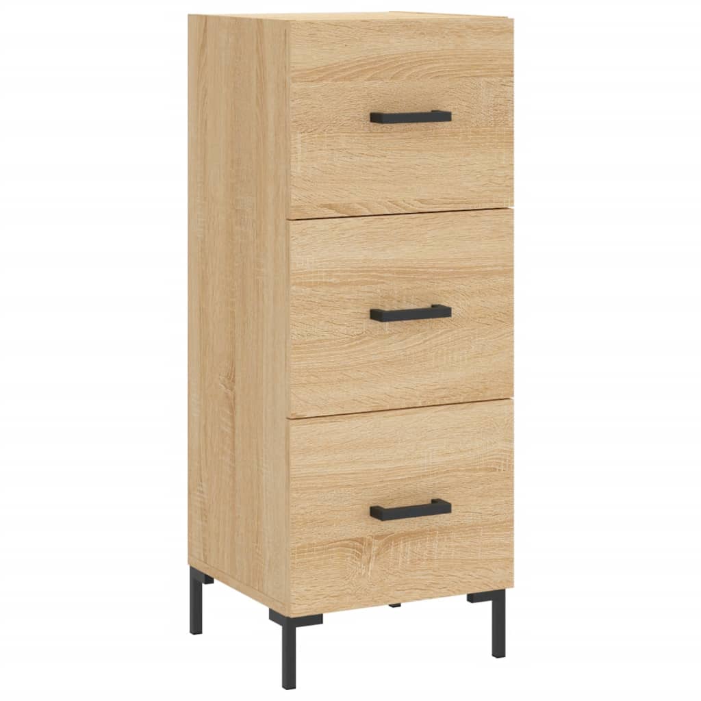 Highboard sonoma eik 34,5x34x180 cm konstruert tre
