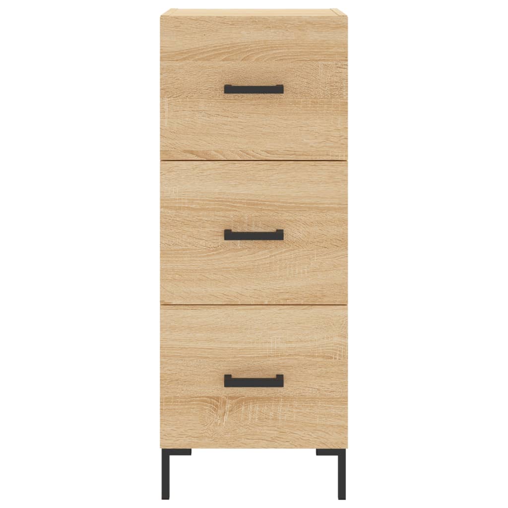 Highboard sonoma eik 34,5x34x180 cm konstruert tre