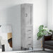 Highboard betonggrå 34,5x34x180 cm konstruert tre
