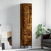 Highboard røkt eik 34,5x34x180 cm konstruert tre