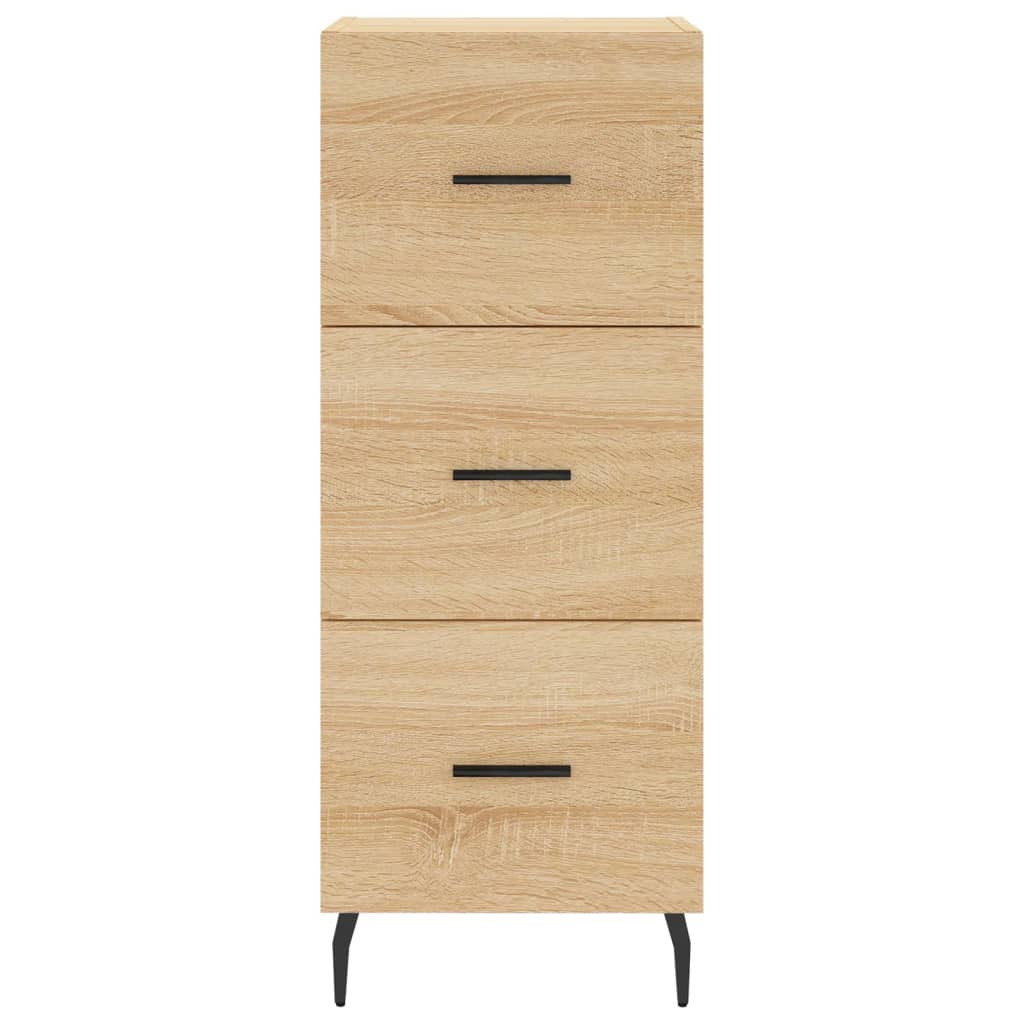 Highboard sonoma eik 34,5x34x180 cm konstruert tre