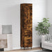 Highboard røkt eik 34,5x34x180 cm konstruert tre