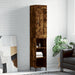 Highboard røkt eik 34,5x34x180 cm konstruert tre
