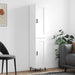 Highboard hvit 34,5x34x180 cm konstruert tre