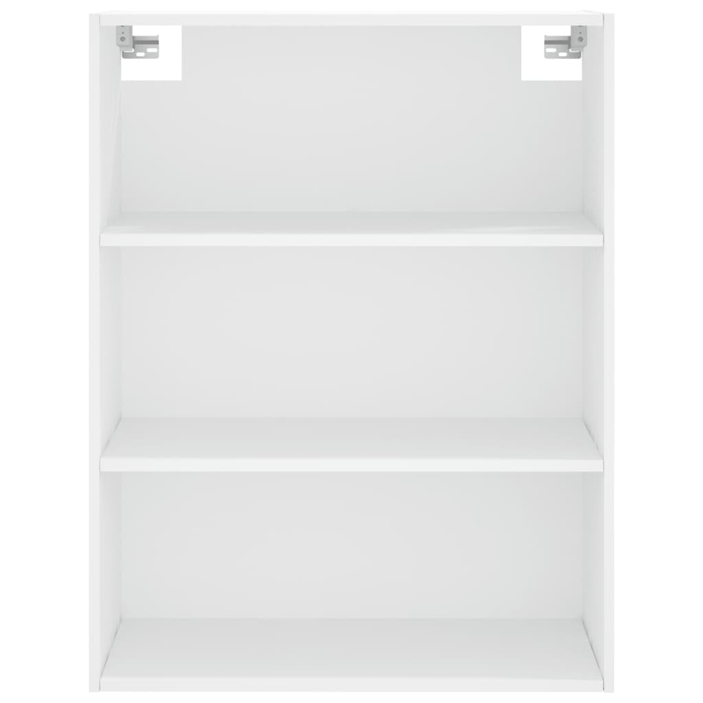 Highboard hvit 69,5x34x180 cm konstruert tre