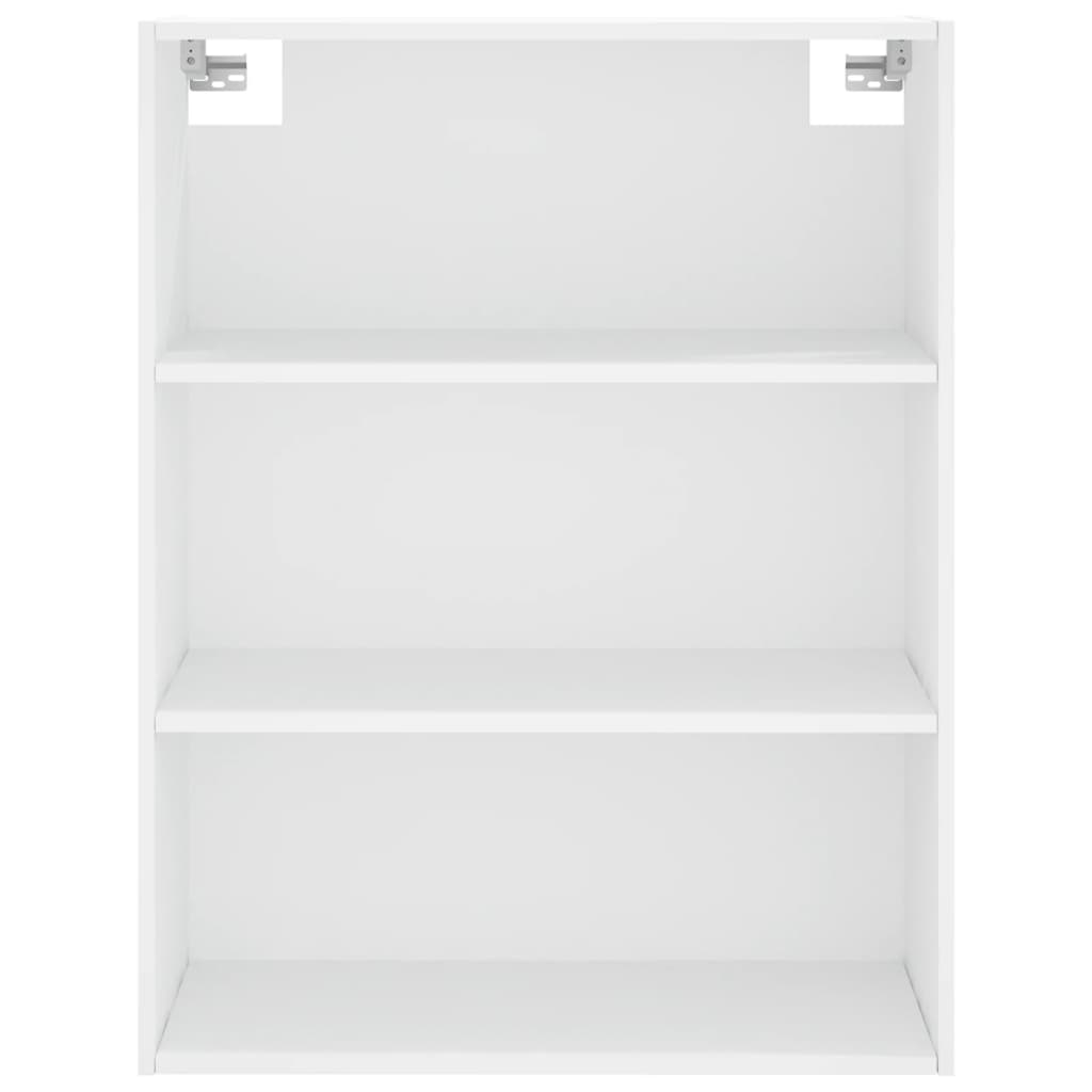 Highboard hvit 69,5x34x180 cm konstruert tre