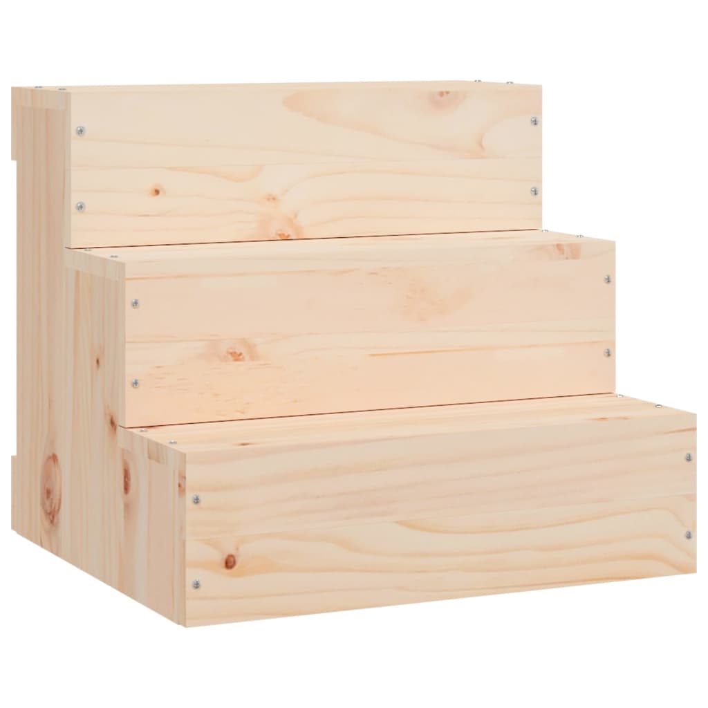 Kjæledyrstrapp 40x37,5x35 cm heltre furu