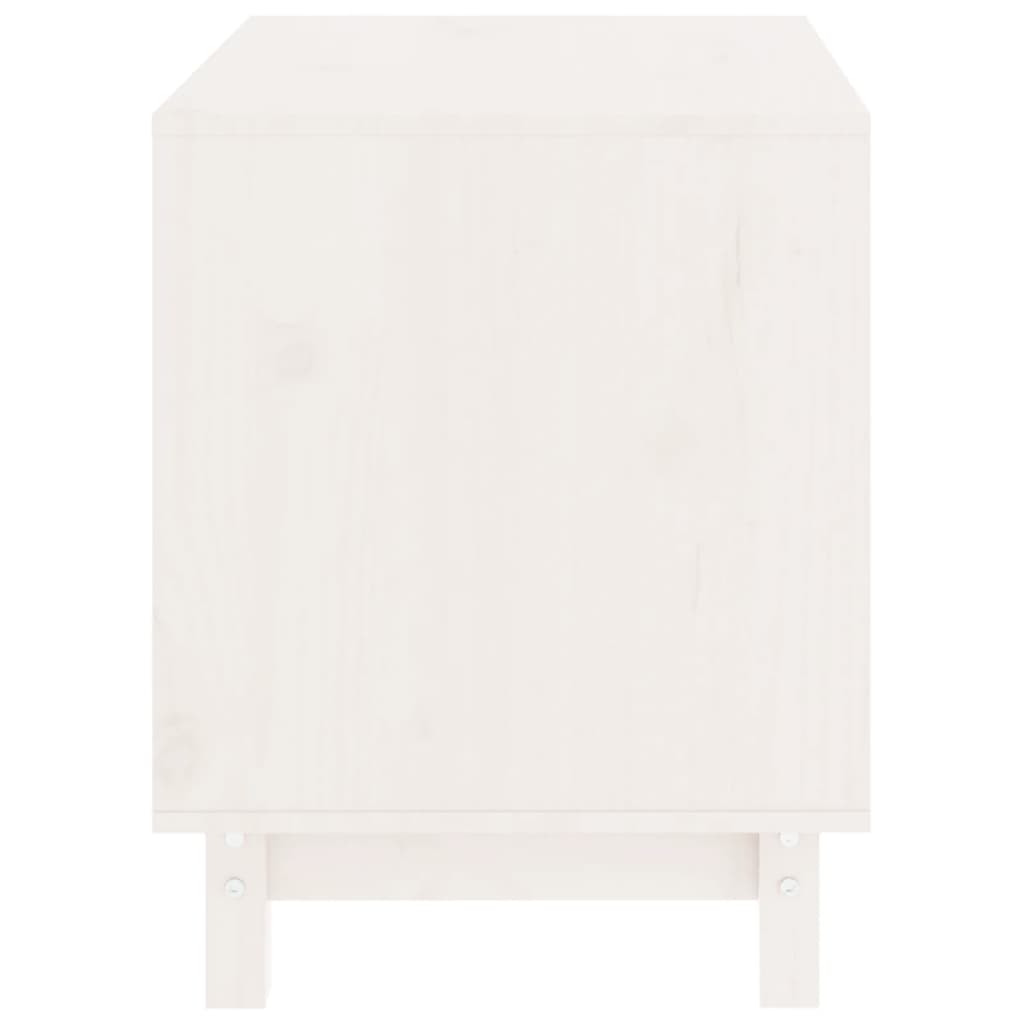 Hundehus hvit 60x45x57 cm heltre furu