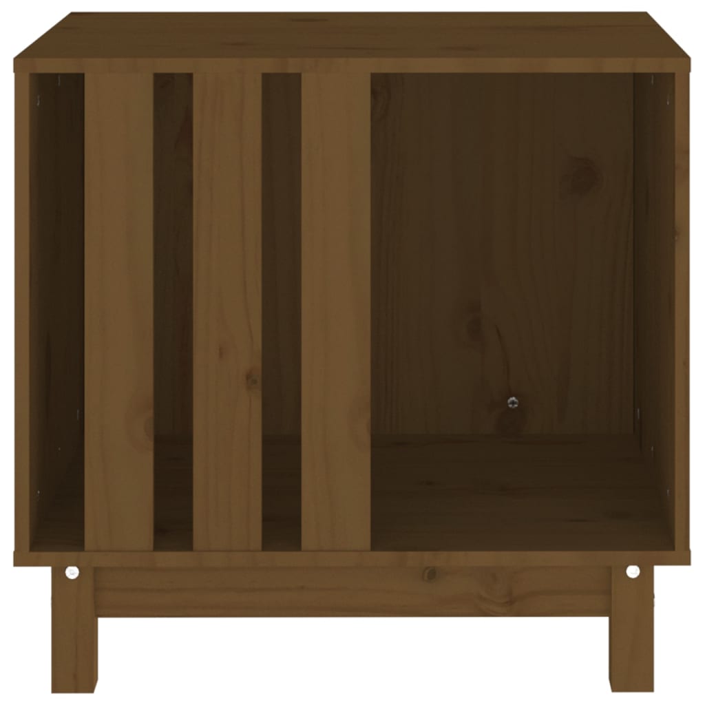 Hundeseng honningbrun 60x45x57 cm heltre furu