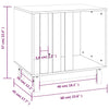 Hundeseng honningbrun 60x45x57 cm heltre furu