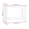 Arbeidsbenk 110x50x80 cm heltre furu