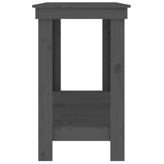 Arbeidsbenk grå 140x50x80 cm heltre furu