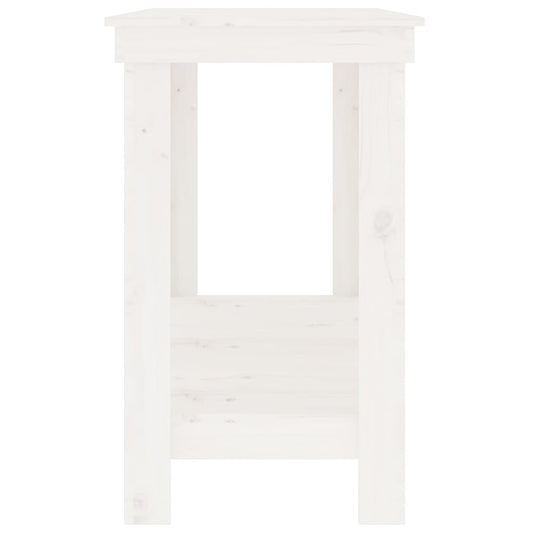 Arbeidsbenk hvit 180x50x80 cm heltre furu