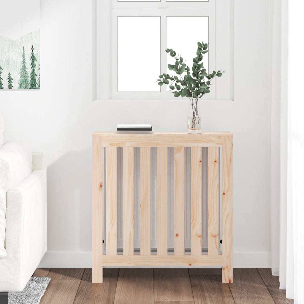 Radiatordeksel 79,5x19x84 cm heltre furu vidaXL