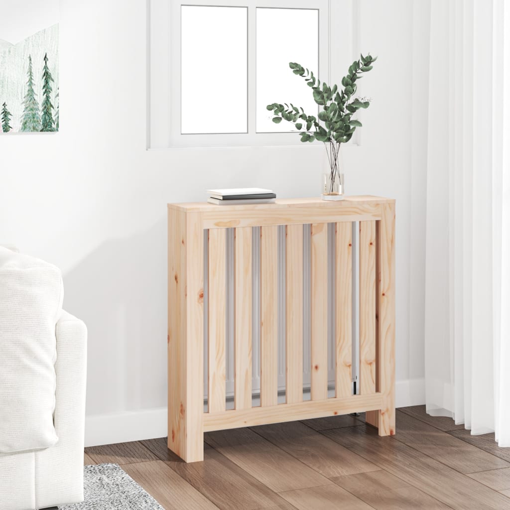 Radiatordeksel 79,5x19x84 cm heltre furu vidaXL