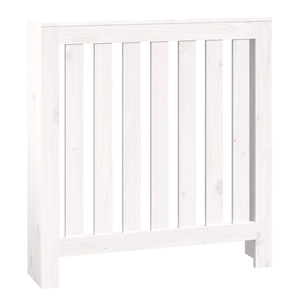 Radiatordeksel hvit 79,5x19x84 cm heltre furu vidaXL