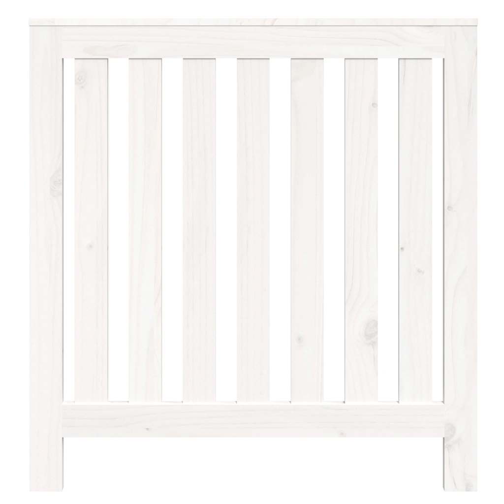Radiatordeksel hvit 79,5x19x84 cm heltre furu vidaXL
