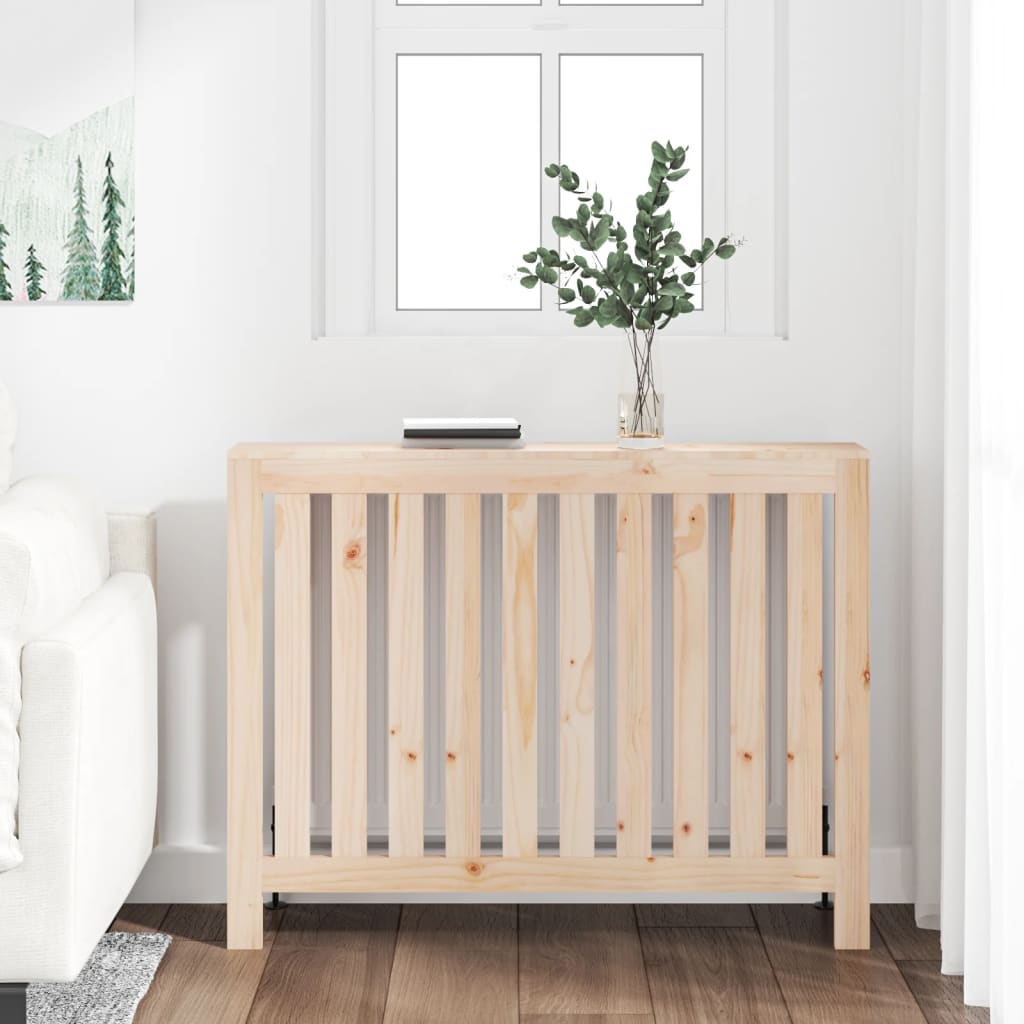 Radiatordeksel 108,5x19x84 cm heltre furu vidaXL