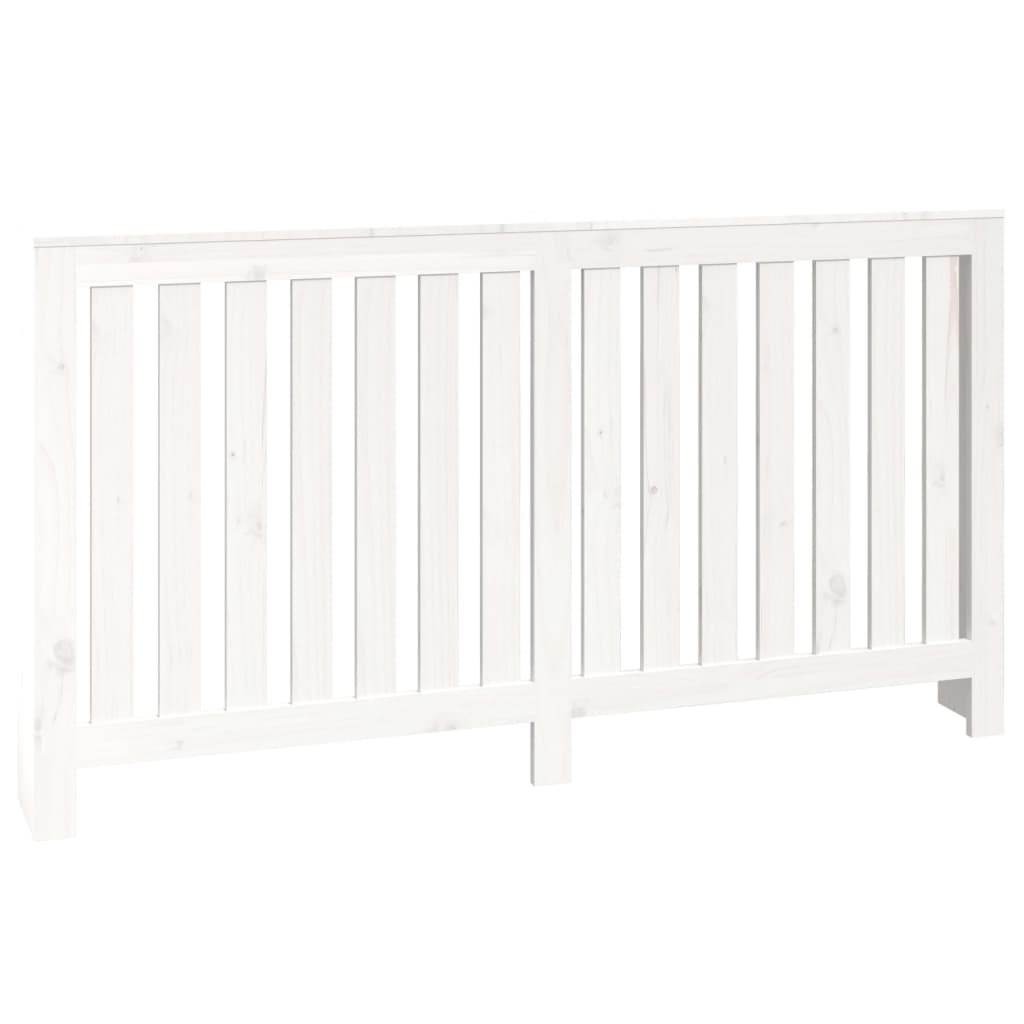 Radiatordeksel hvit 153x19x84 cm heltre furu vidaXL