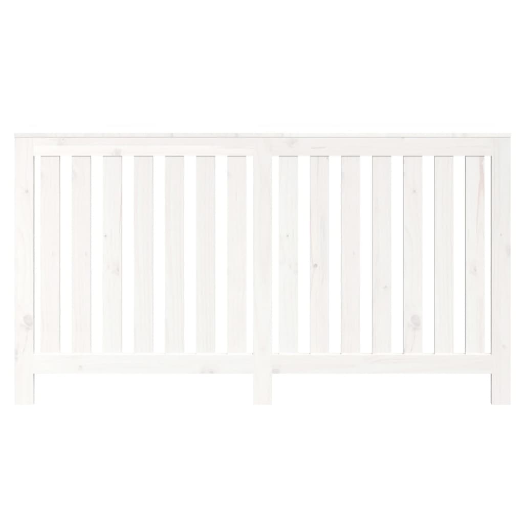 Radiatordeksel hvit 153x19x84 cm heltre furu vidaXL