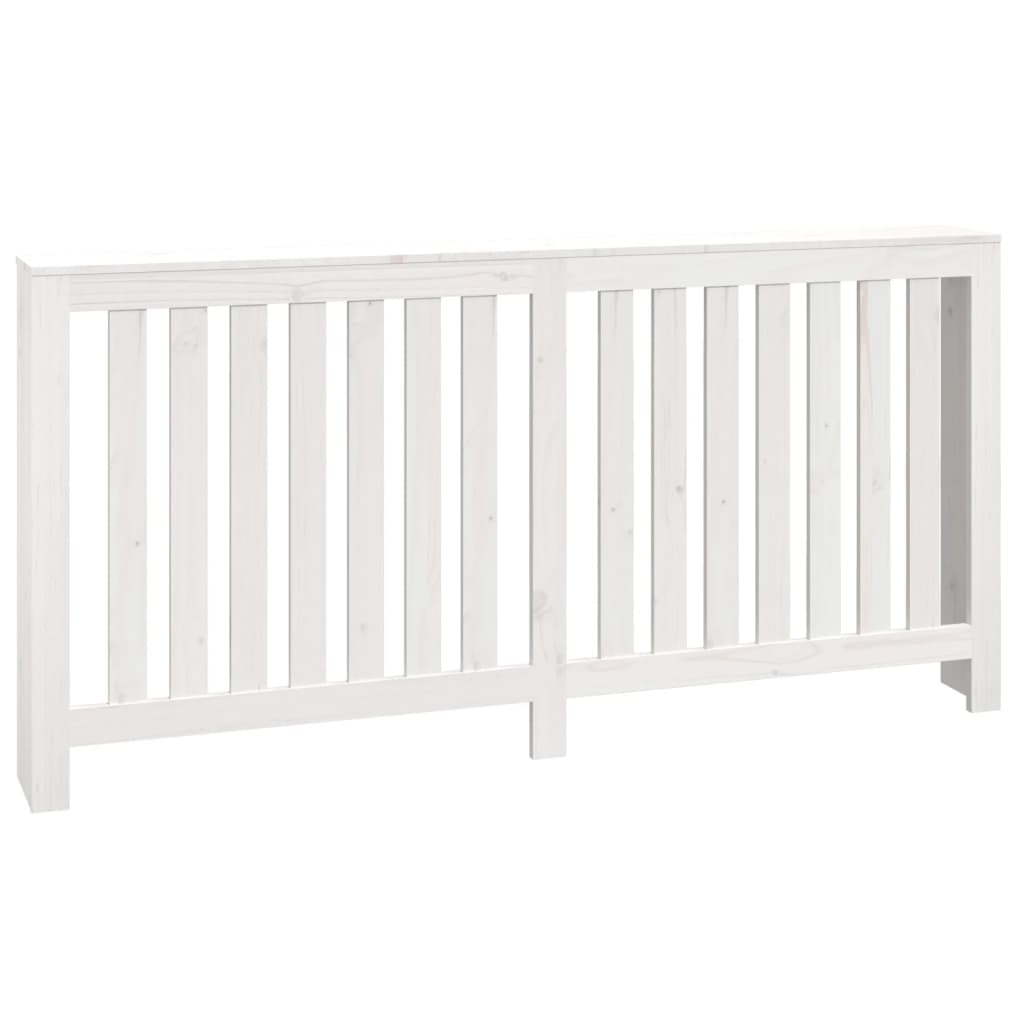 Radiatordeksel hvit 169x19x84 cm heltre furu vidaXL