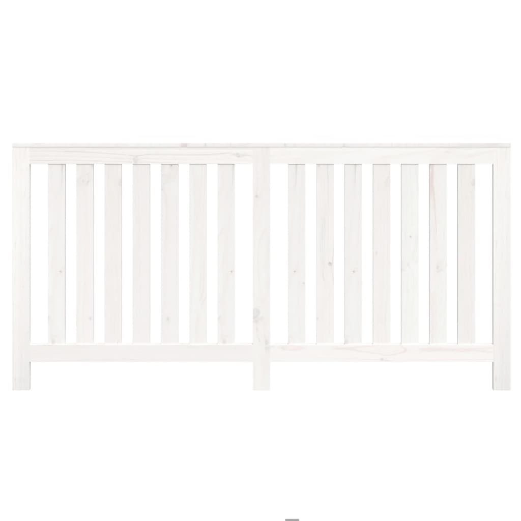 Radiatordeksel hvit 169x19x84 cm heltre furu vidaXL