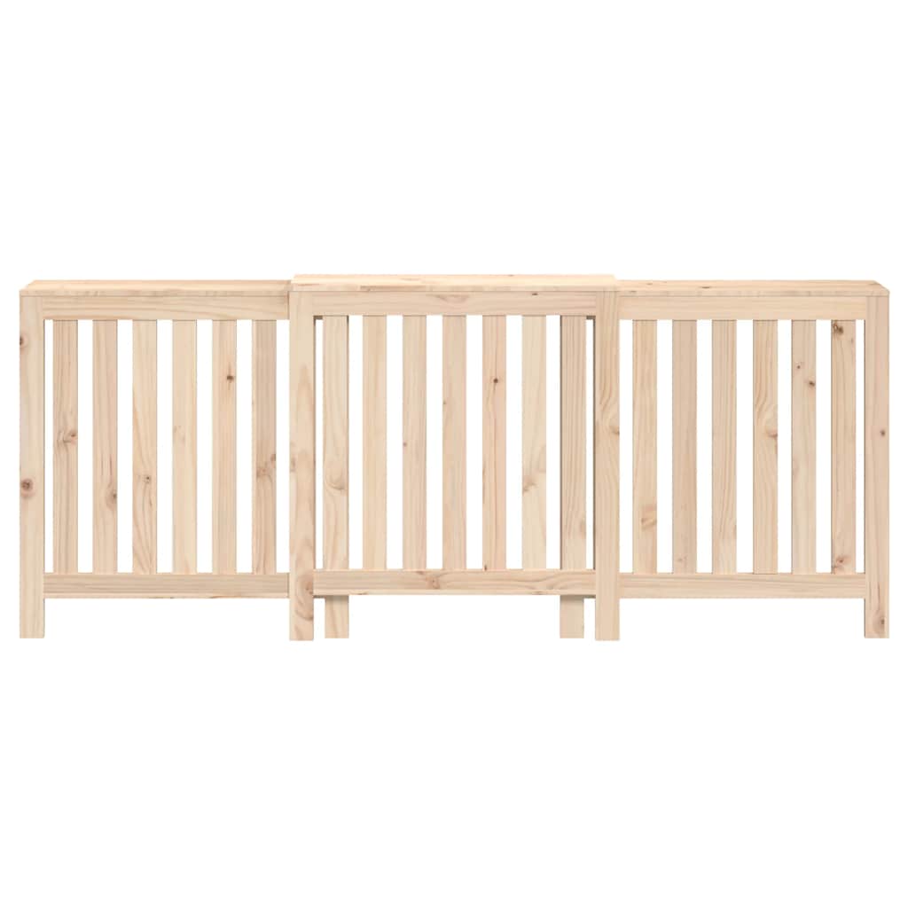 Radiatordeksel 210x21x85 cm heltre furu vidaXL