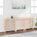 Radiatordeksel 210x21x85 cm heltre furu vidaXL