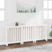 Radiatordeksel hvit 210x21x85 cm heltre furu vidaXL