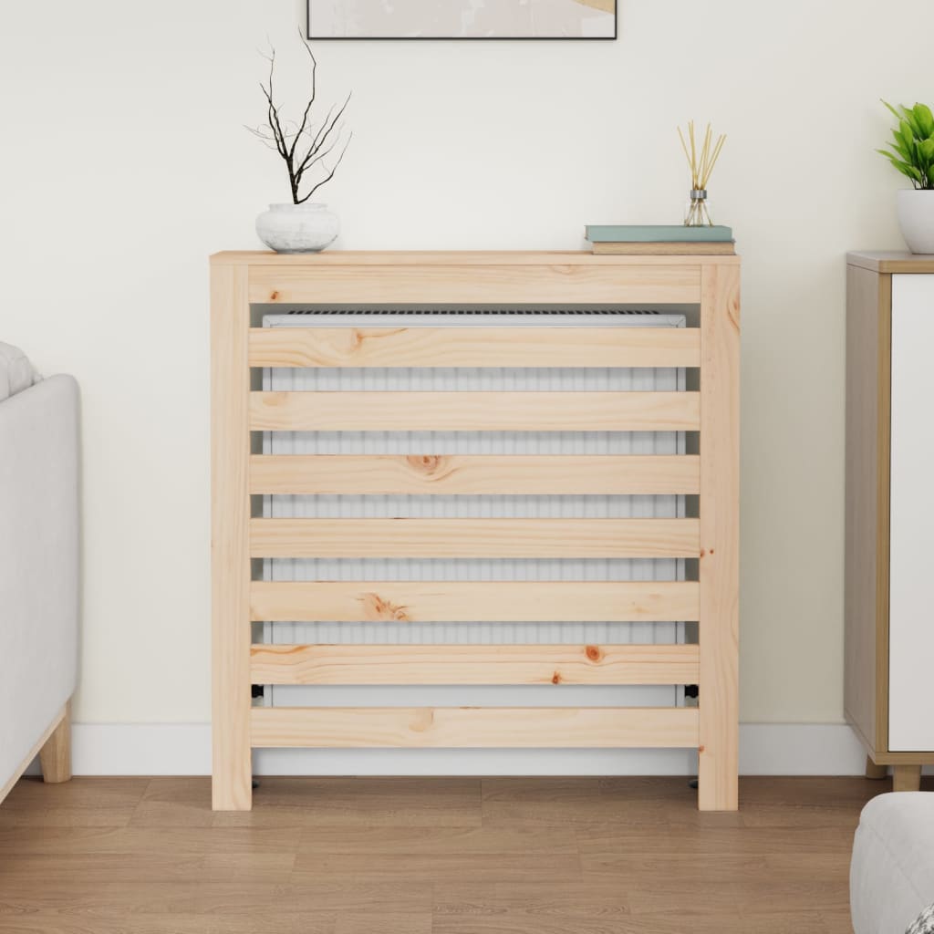 Radiatordeksel 79,5x19x84 cm heltre furu vidaXL