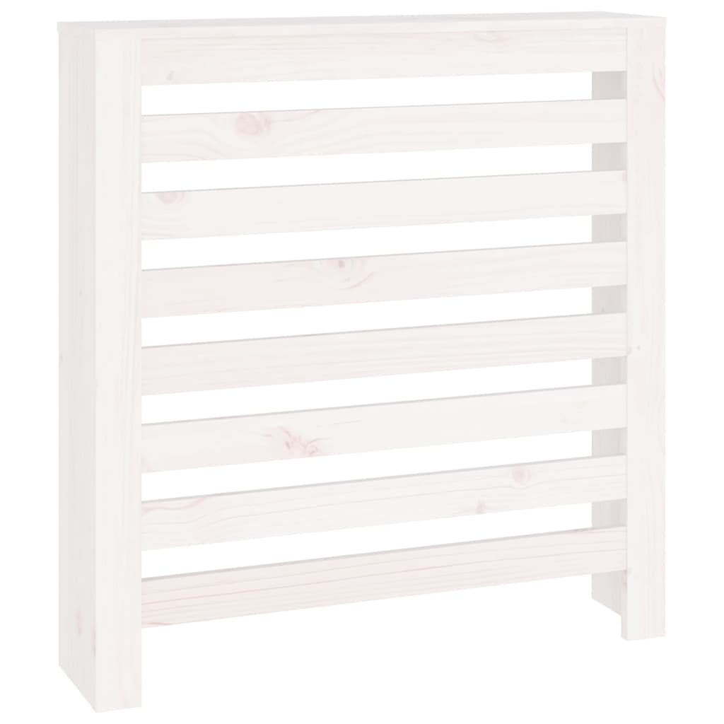 Radiatordeksel hvit 79,5x19x84 cm heltre furu vidaXL