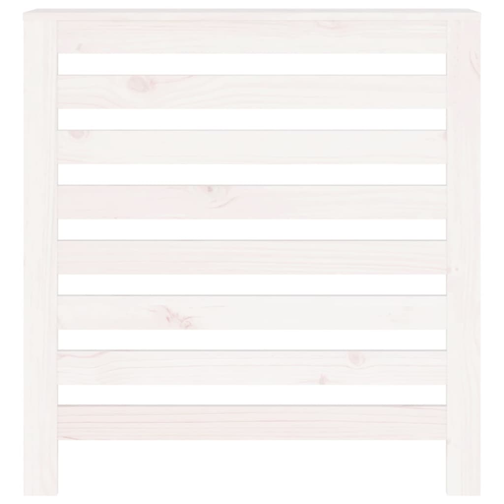 Radiatordeksel hvit 79,5x19x84 cm heltre furu vidaXL
